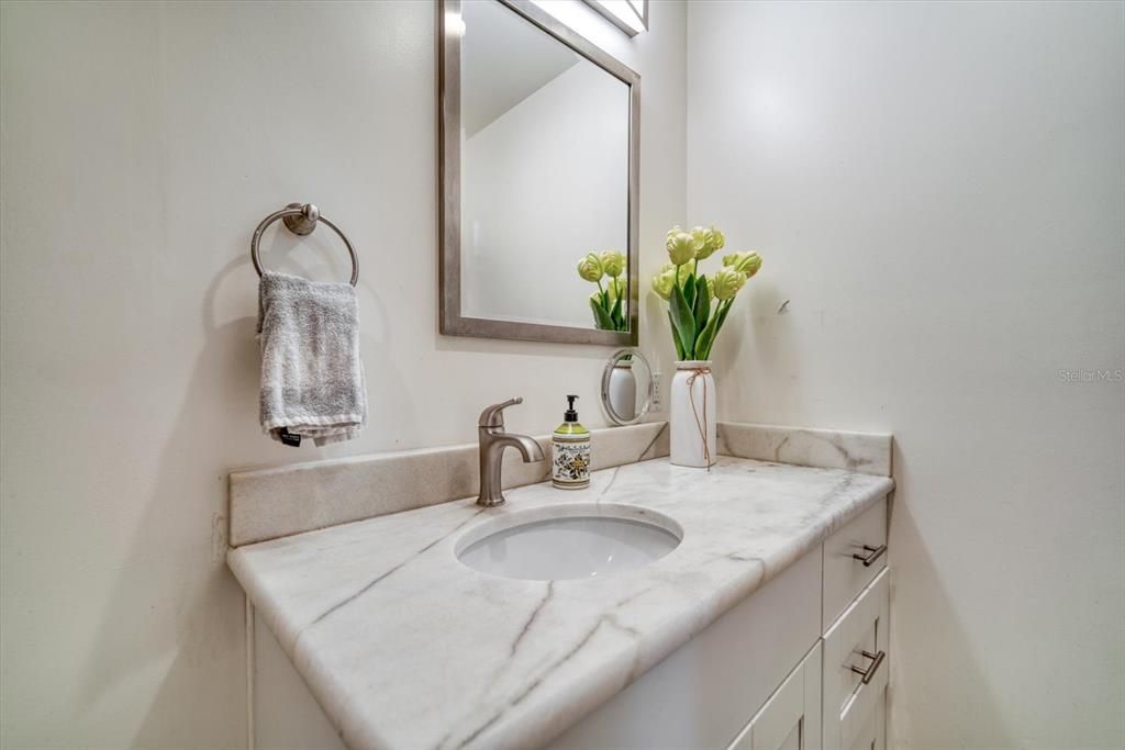 Guest bathroom with walk in shower