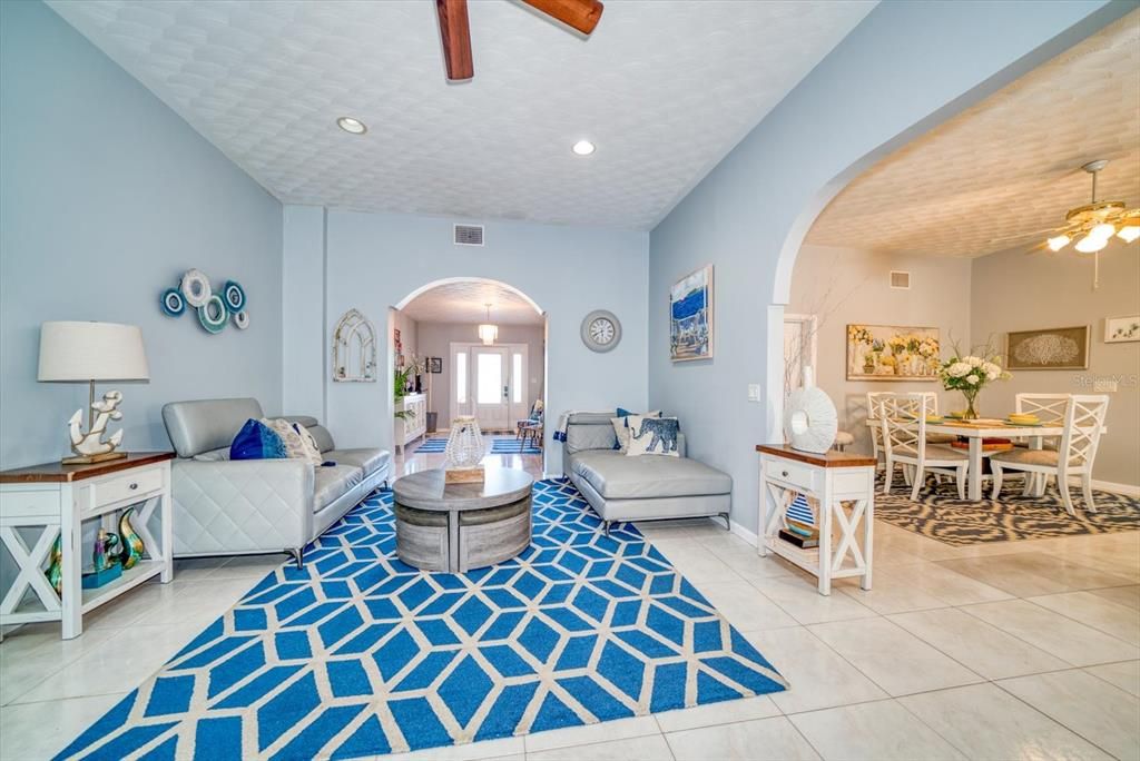 Lovely details in the living area of the residential unit.