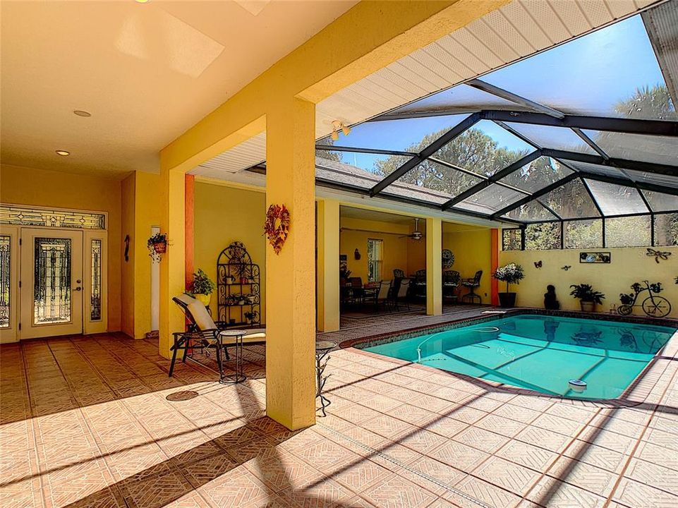 Front door to Pool Entertainment area