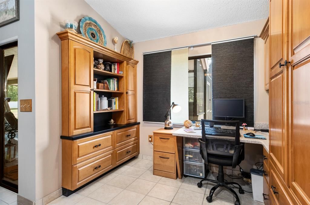 Built in Desk area makes this a perfect spot for working from home!