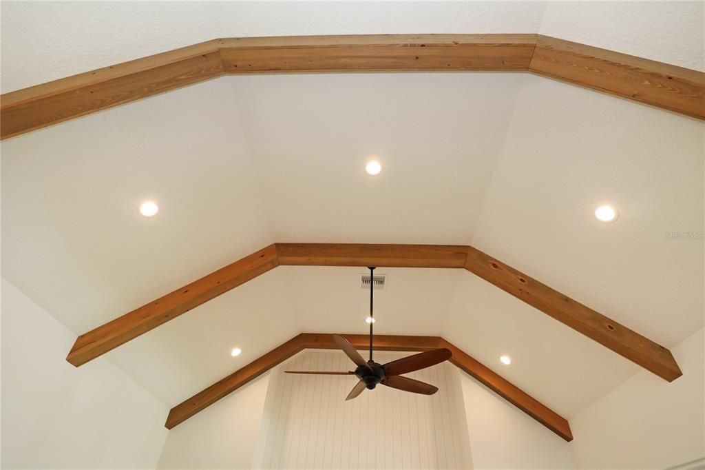 Family Room beams