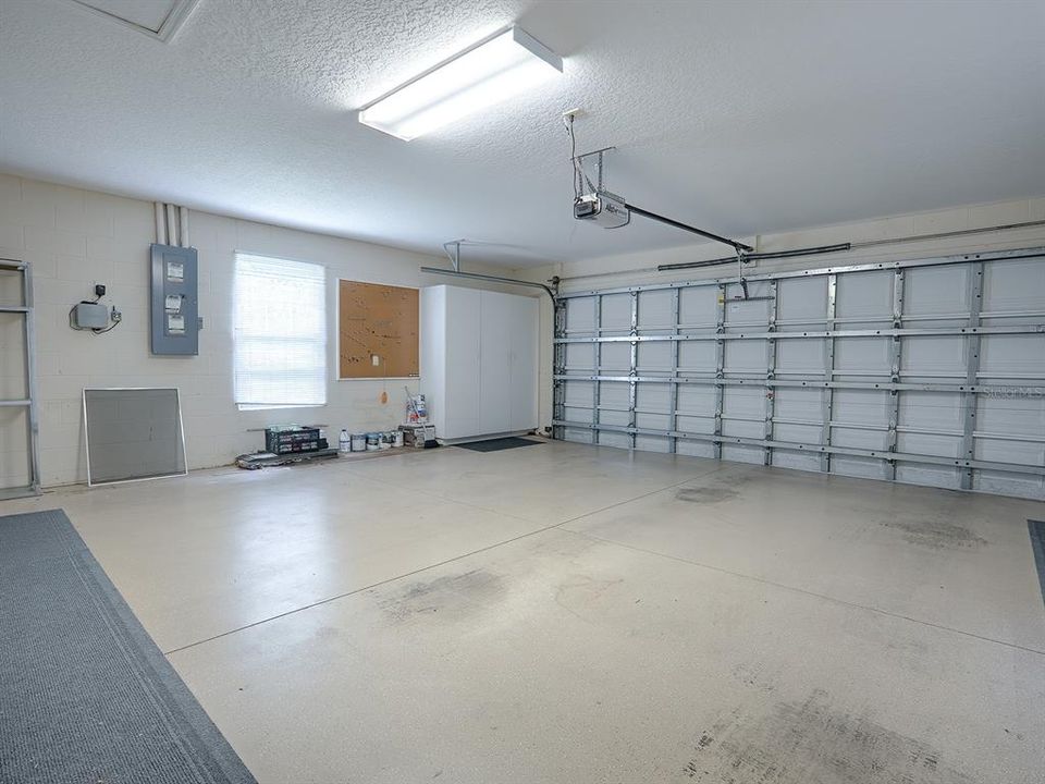 OVERSIZED 2 CAR GARAGE WITH STORAGE CABINETS.  THERE IS PLENTY OF ROOM ON THIS LOT TO EXPAND FOR MORE GARAGES IF NEEDED.