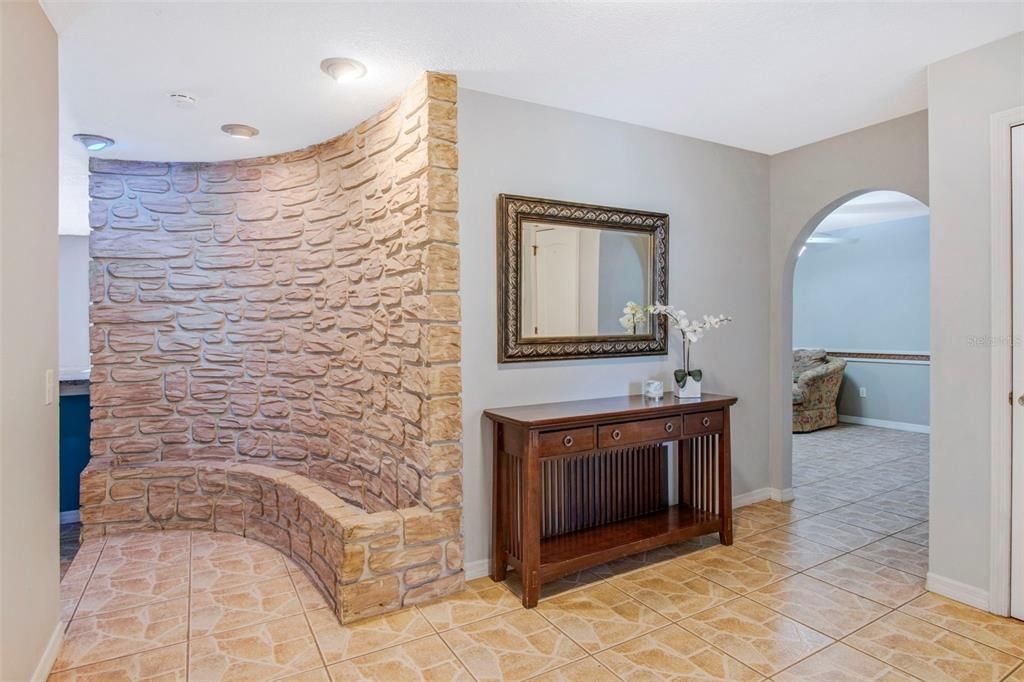 Stone Accent Foyer Entrance
