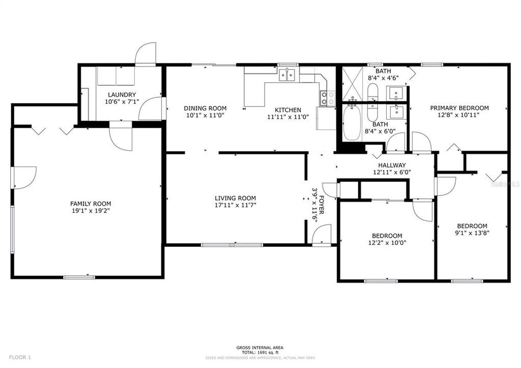 Active With Contract: $320,000 (3 beds, 2 baths, 1668 Square Feet)