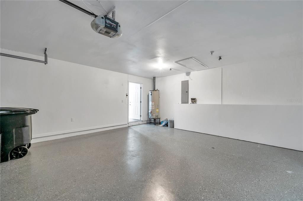 Garage in the primary residence located on the side of the home, just near the laundry room.