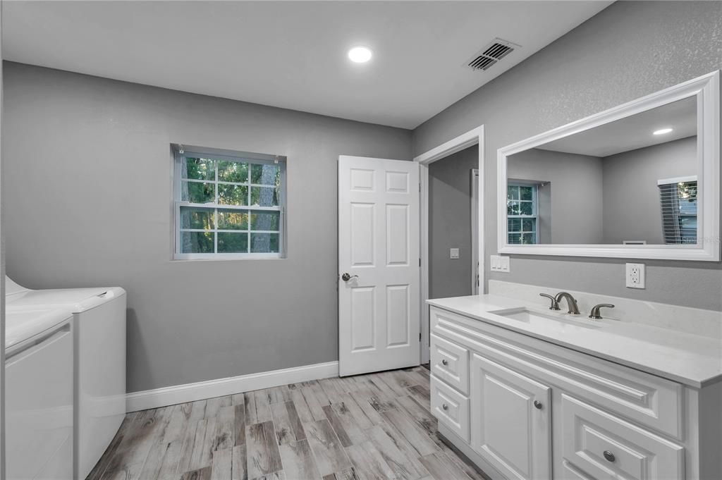 Guest house bathroom.