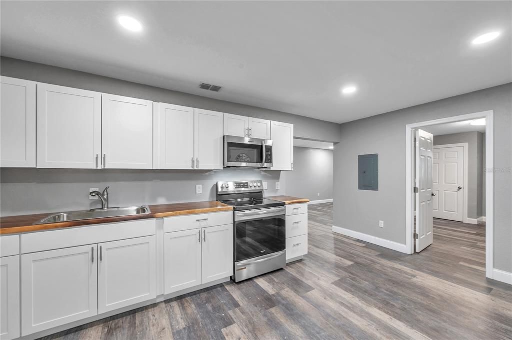 Guest house kitchen.