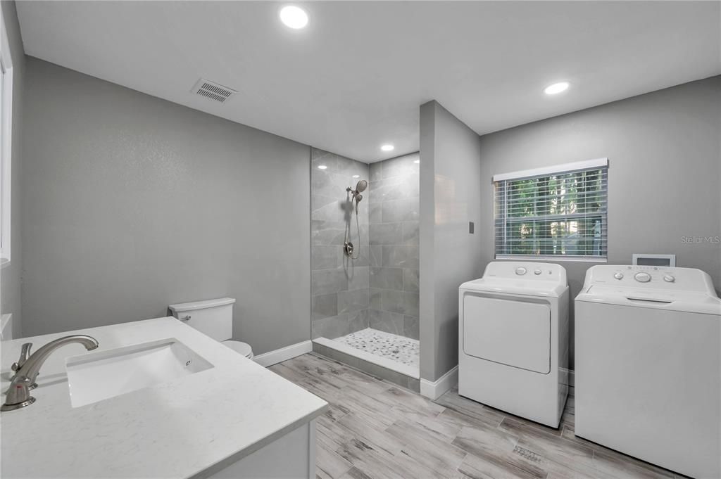 Guest house bathroom.