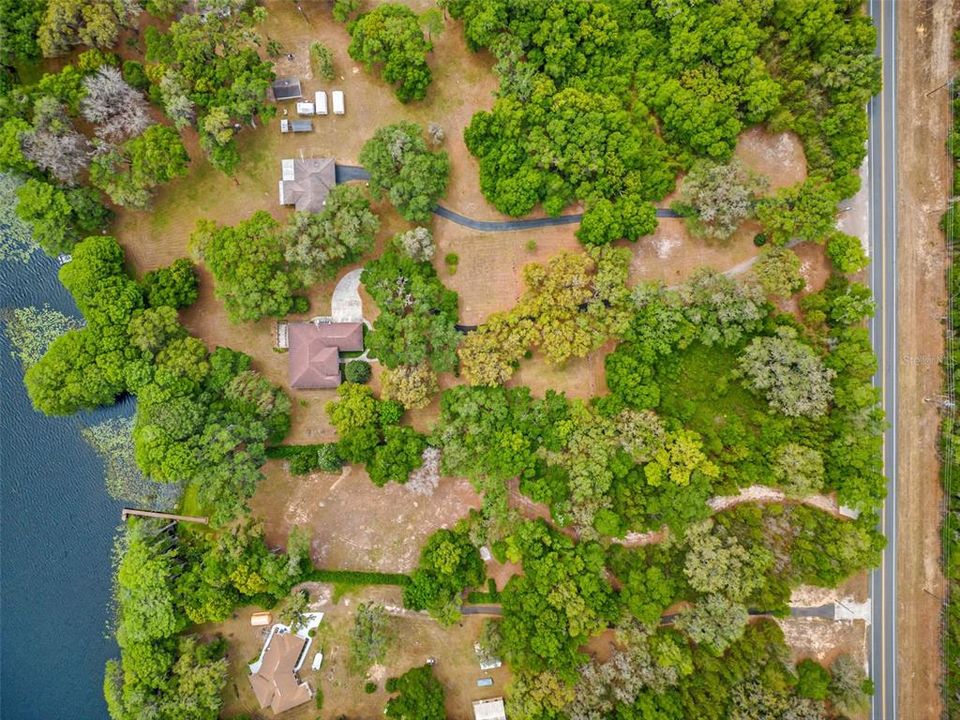 Ariel view of Property