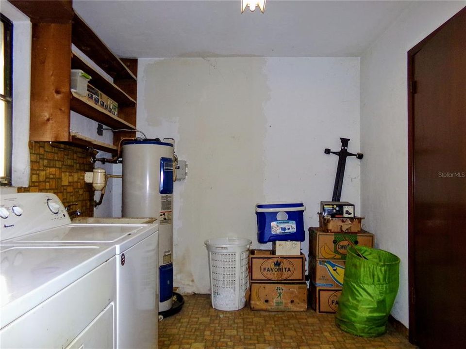 Laundry room from garage side doorway