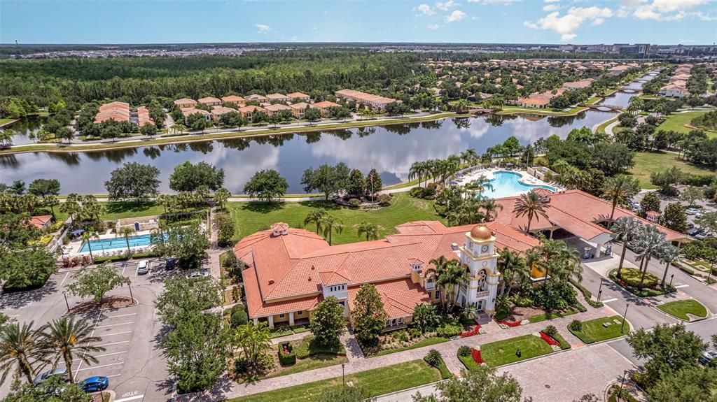 Aerial View of Community Amenities