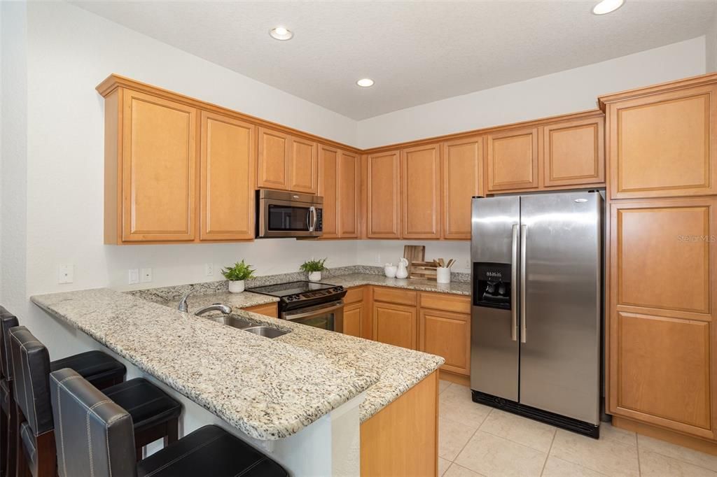 Kitchen with Granite Countertops