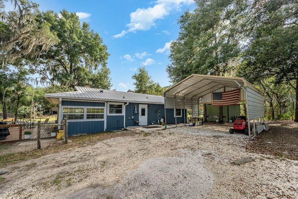 Oversized 2 car carport! Room for all your toys!