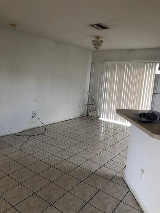 Dining room with access to backyard