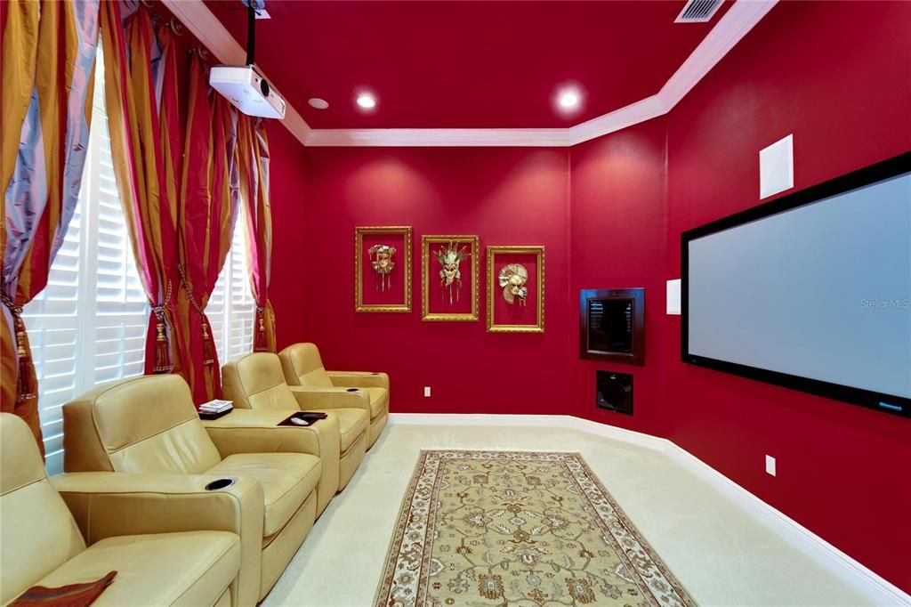 ... customized here as a theater / media room!