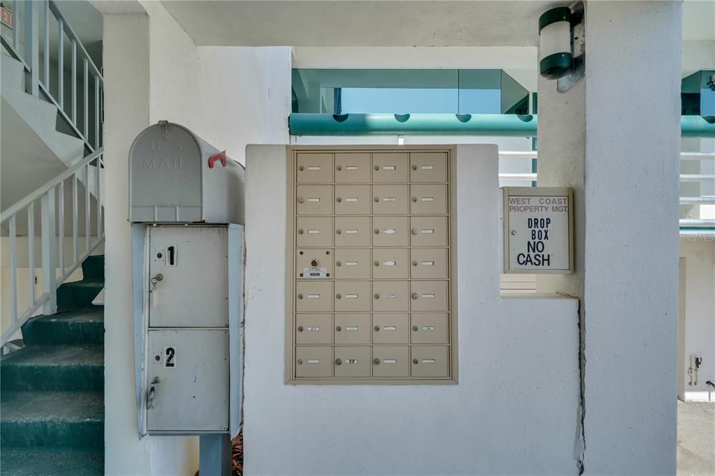 Locked Mailboxes for each unit