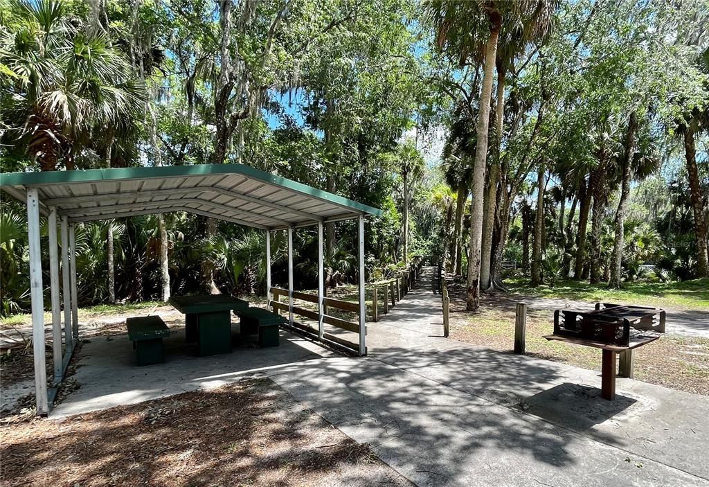 Picnic area and trails to hike