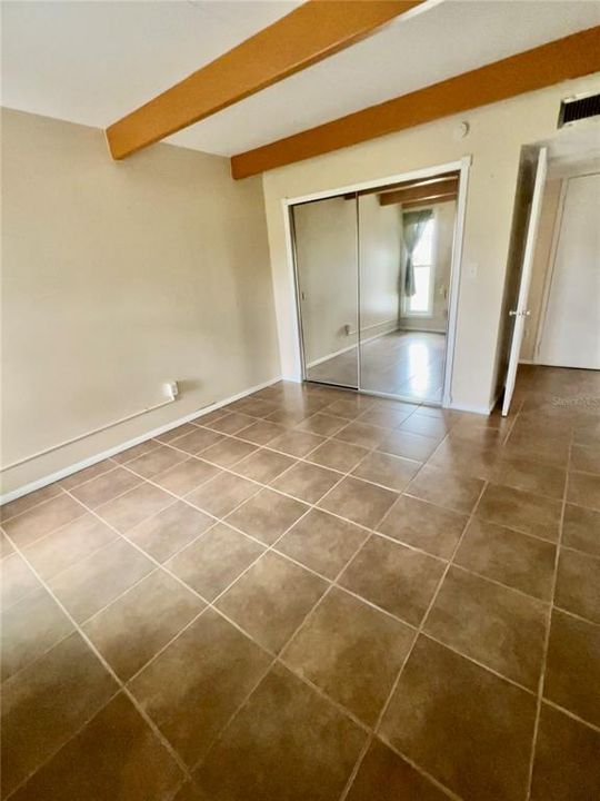 Master Bedroom with new closet doors.