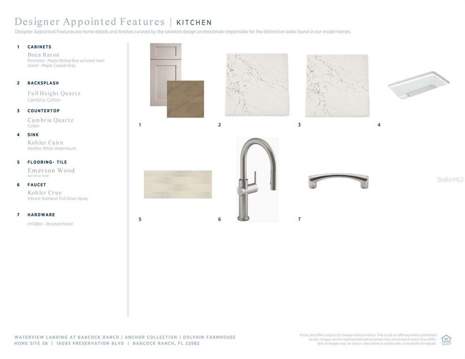 Designer appointed features