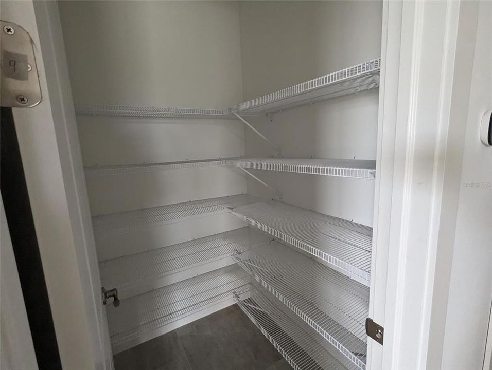 Walk-in food pantry