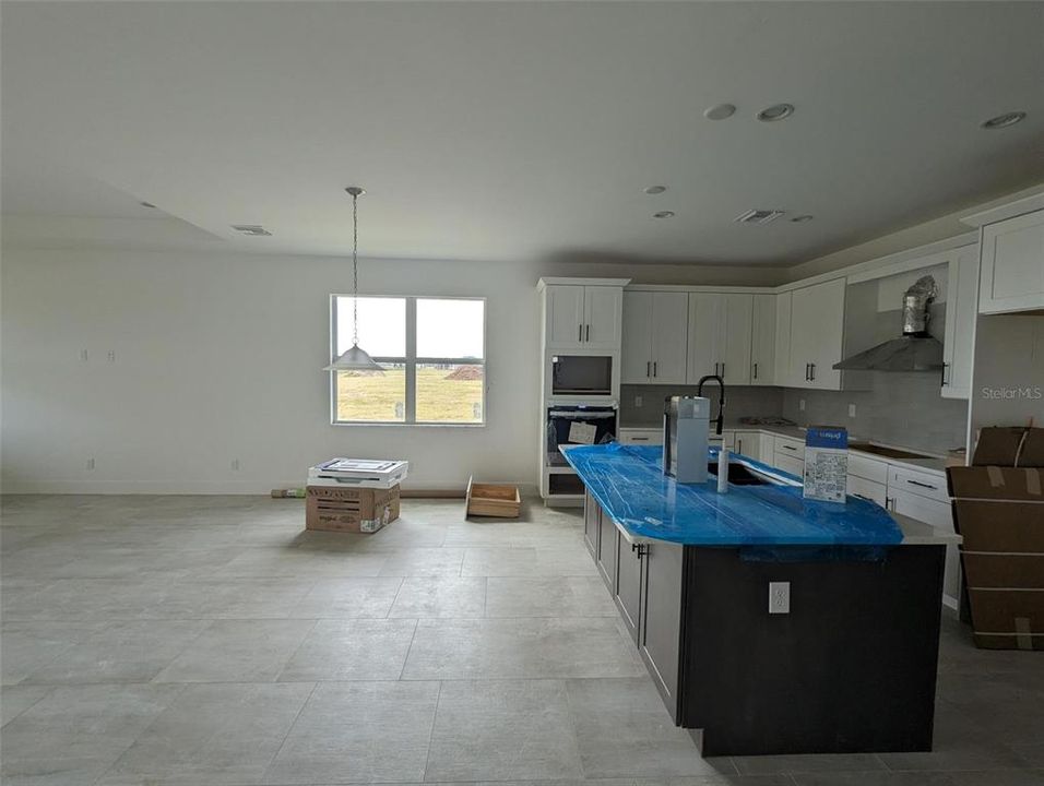 Kitchen area and casual dining area