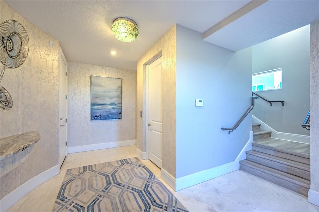 Entry Foyer with Elevator