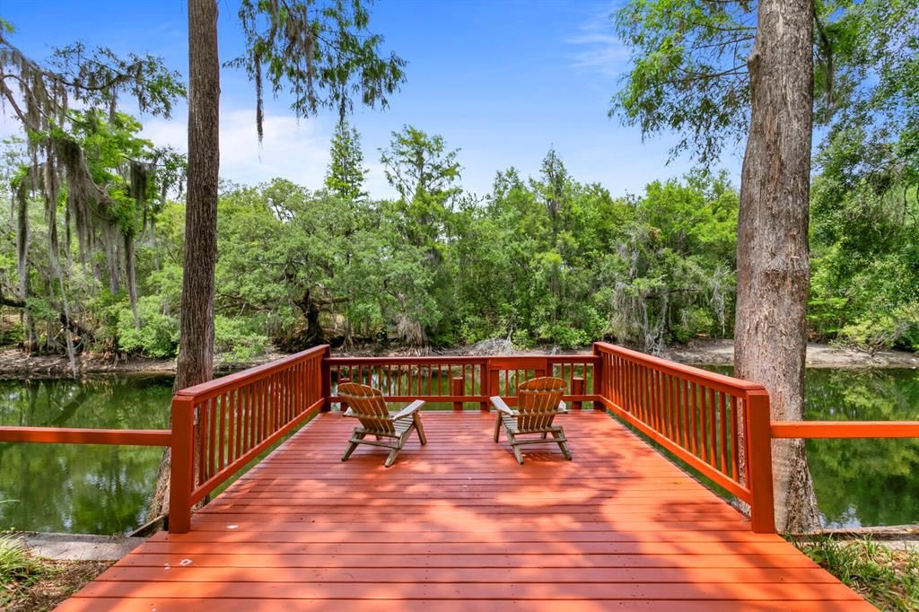 Your Own Private Deck on the River