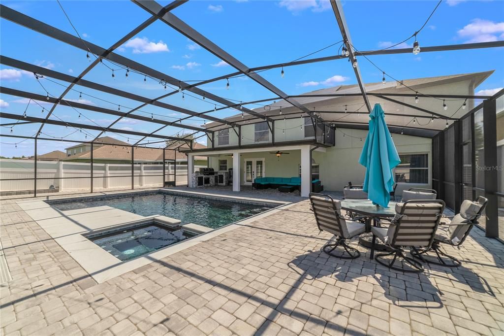 Need an outdoor space built to entertain? The new smart pool is fully automated and controlled via an app, has a salt-water filter, deck jets and a bubbler, an upgraded interior finish and the pool and spa are both heated!