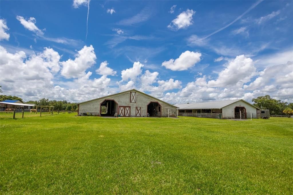 community Barn backs up to little manatee state park