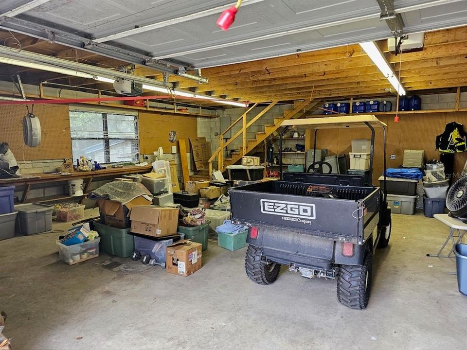 Large double car garage