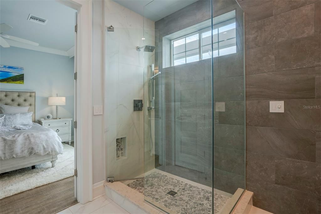 Large shower in the Primary bath