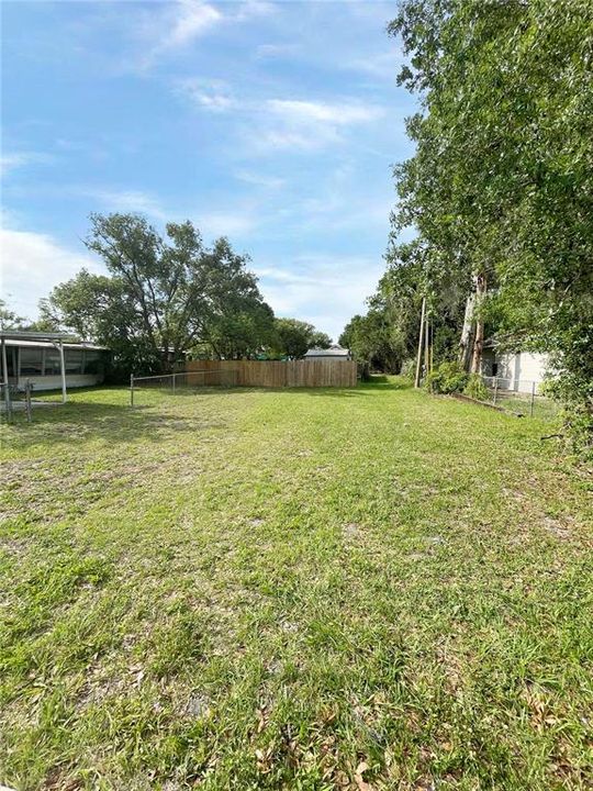 Spacious back yard