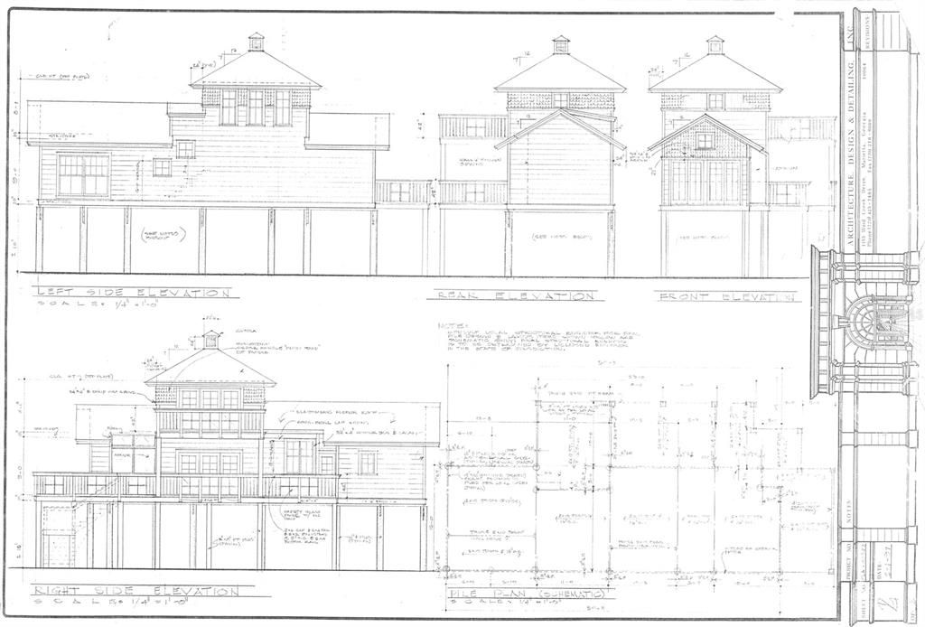 Building plans that were drawn up in 1997