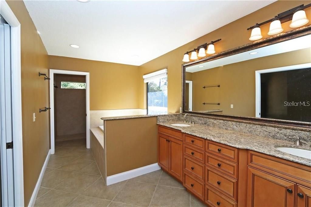 Main bathroom double vanity