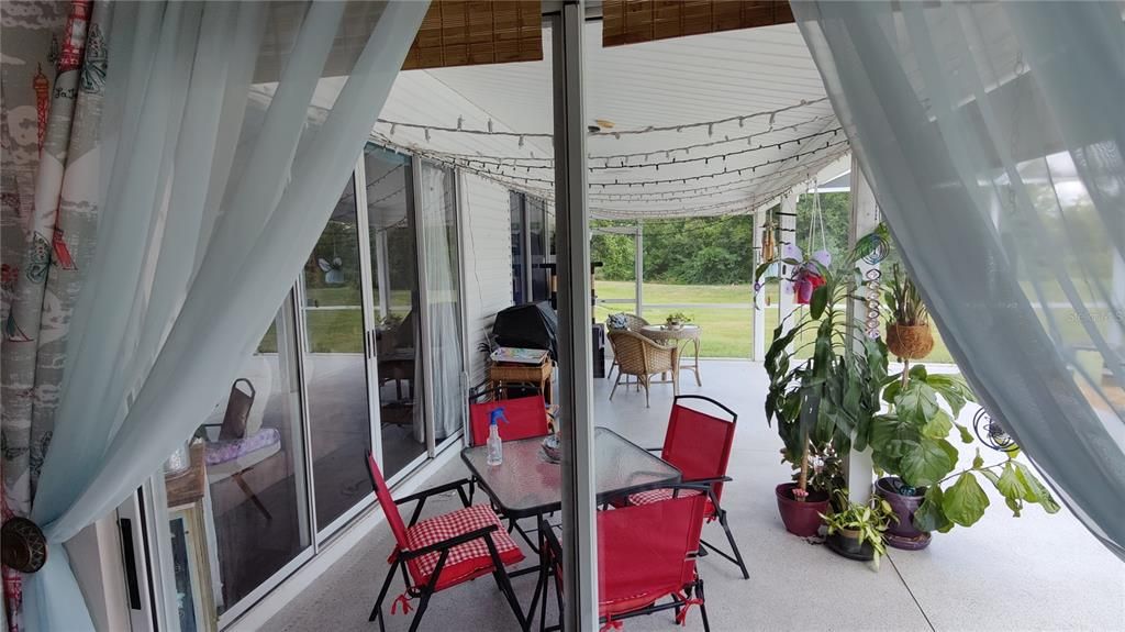 Relax and entertain friends and family on the lovely covered lanai