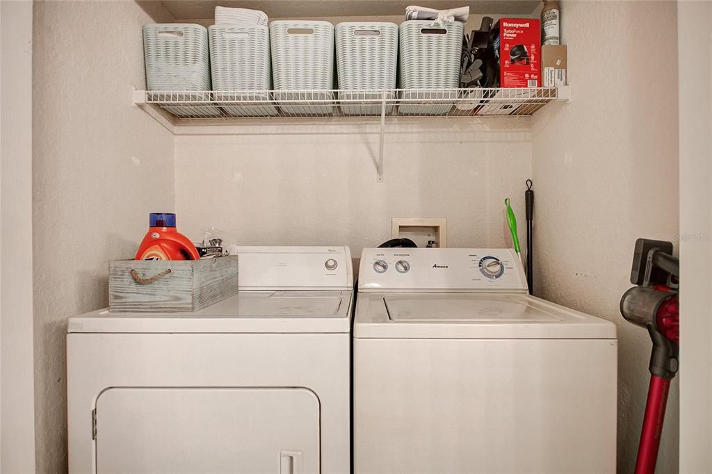 Laundry Closet with Washer and Dryer