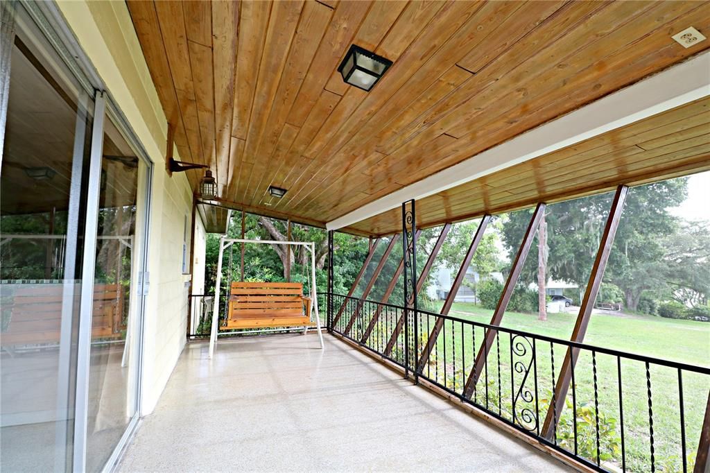Large front, screened porch