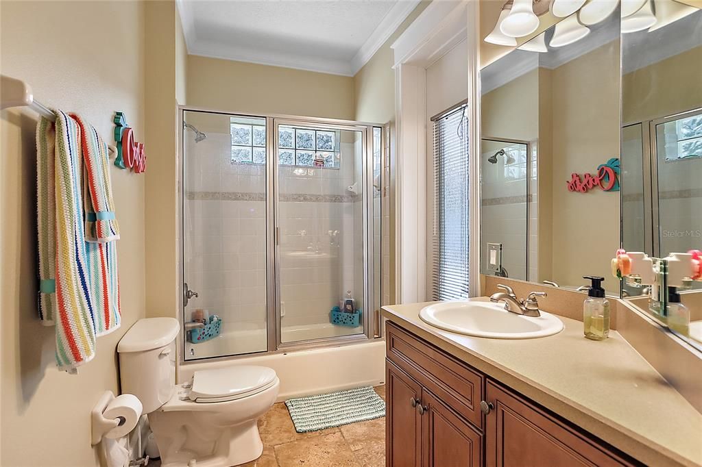 Bathroom Two with Tub and Shower Combo