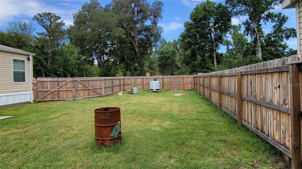 31 Fenced back yard