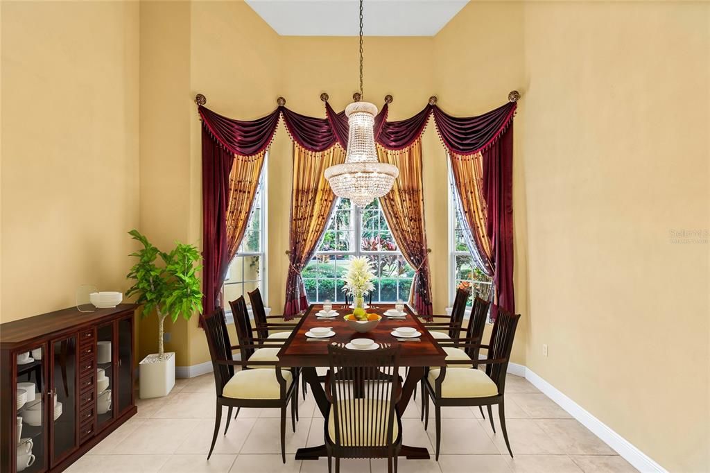 Dinning room Virtually Staged