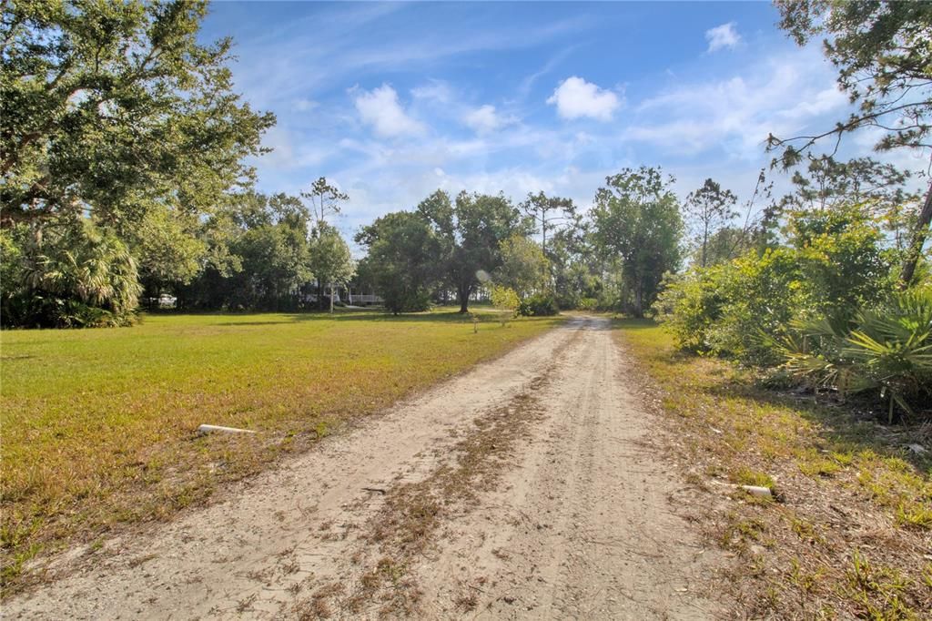 Driveway to house