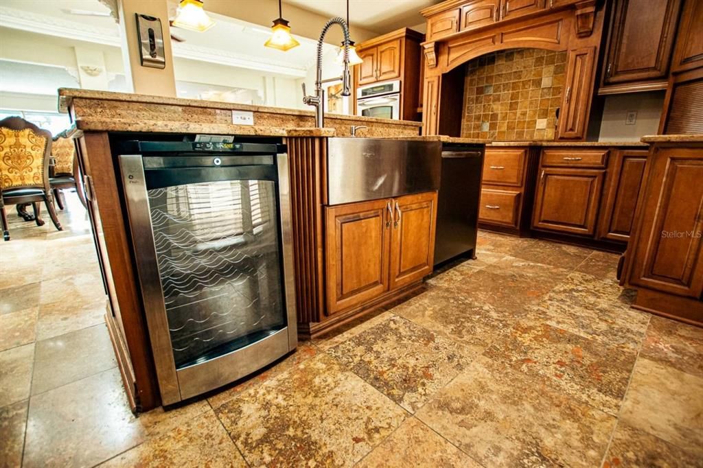 Fully equipped gorgeous gourmet kitchen with separate wine refrigerator for chilling your favorite wines!