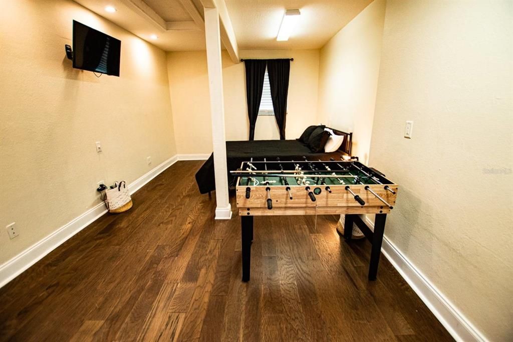 Bedroom 3 doubles as a bedroom and game room!