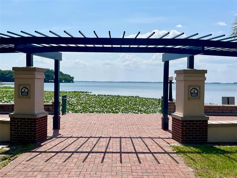 The walkway along Lake Eustis