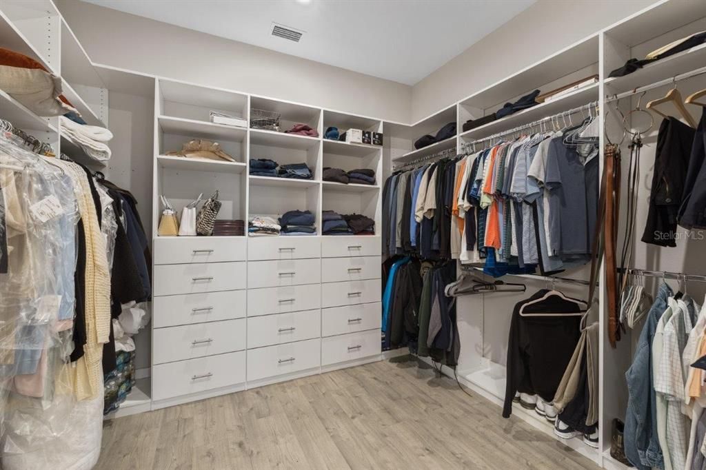 Owners Suite Extended and built out walk-in closet