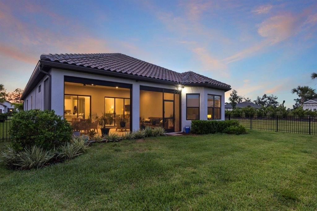 Large fenced in back yard