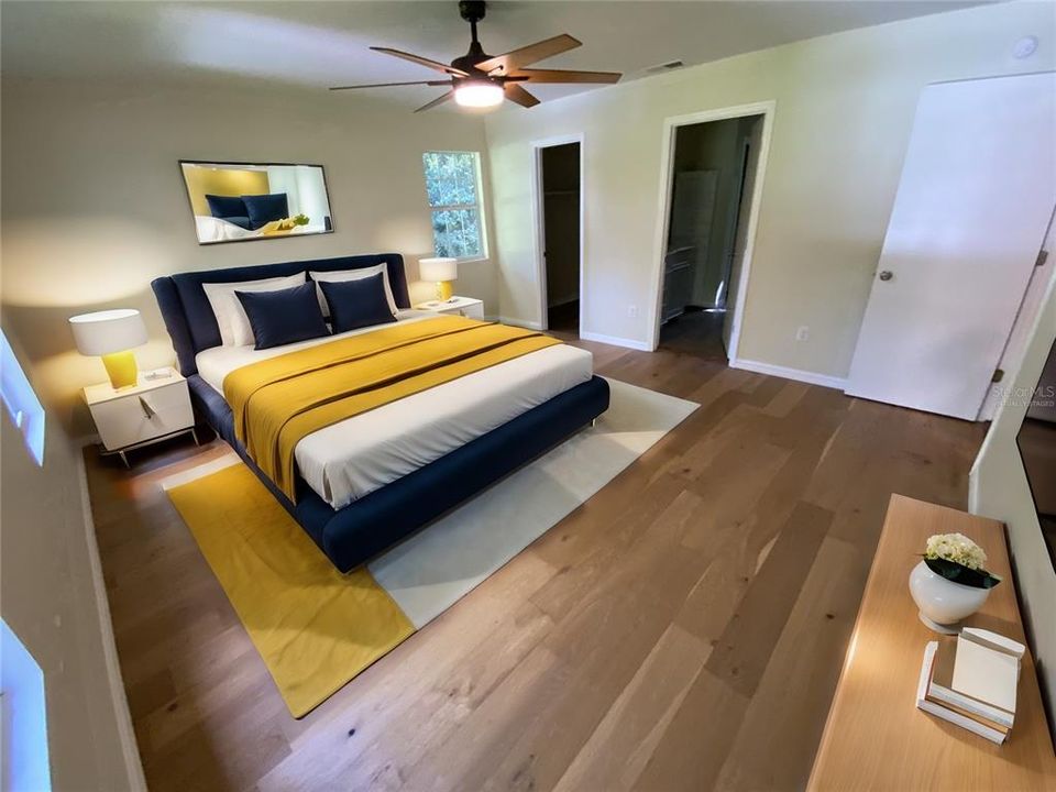 master bedroom virtually staged