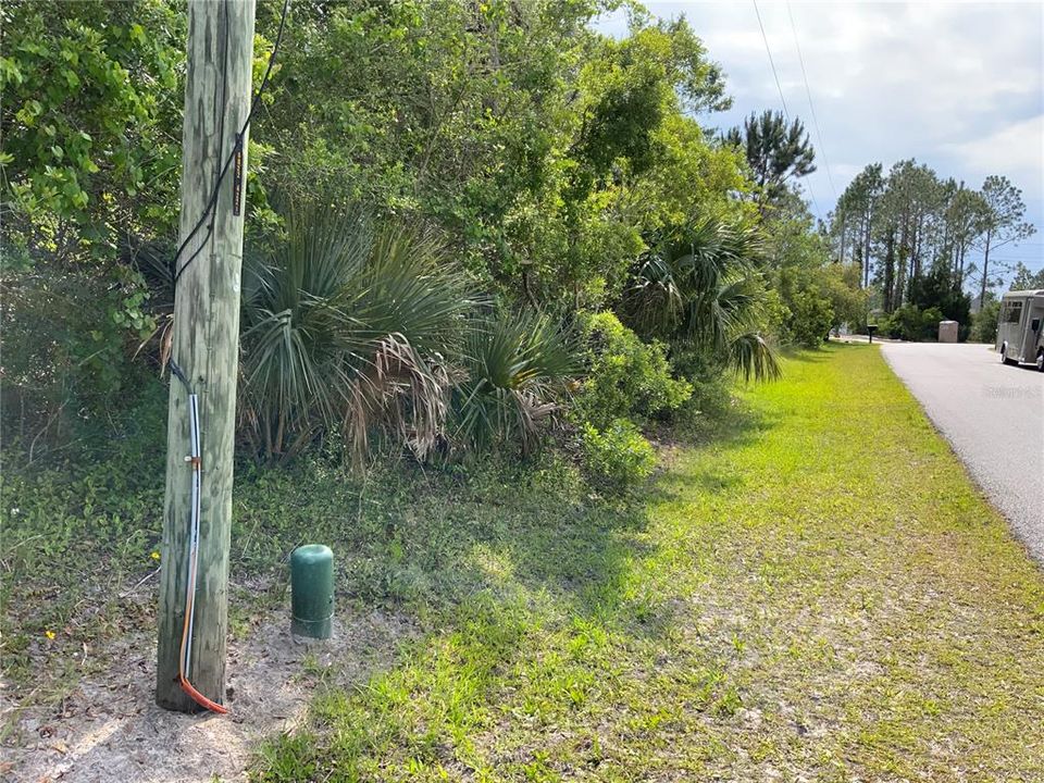 Utility Pole Marker on 48 Ulysses Trail, Palm Coast