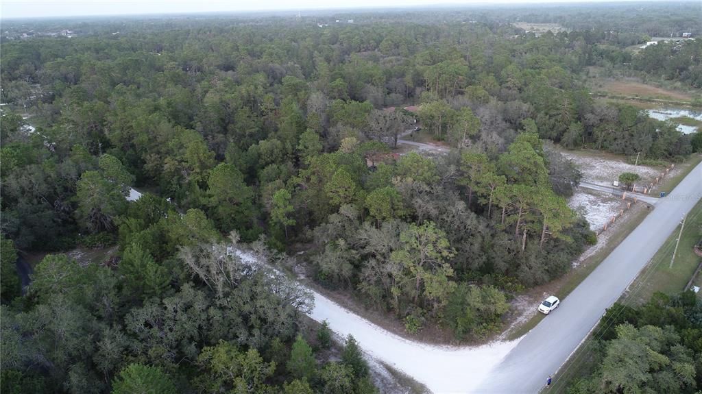 Aerial View from the corner of the Property