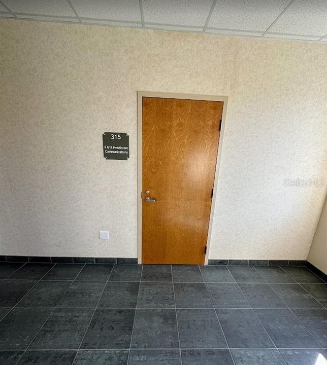 Door to Suite 315